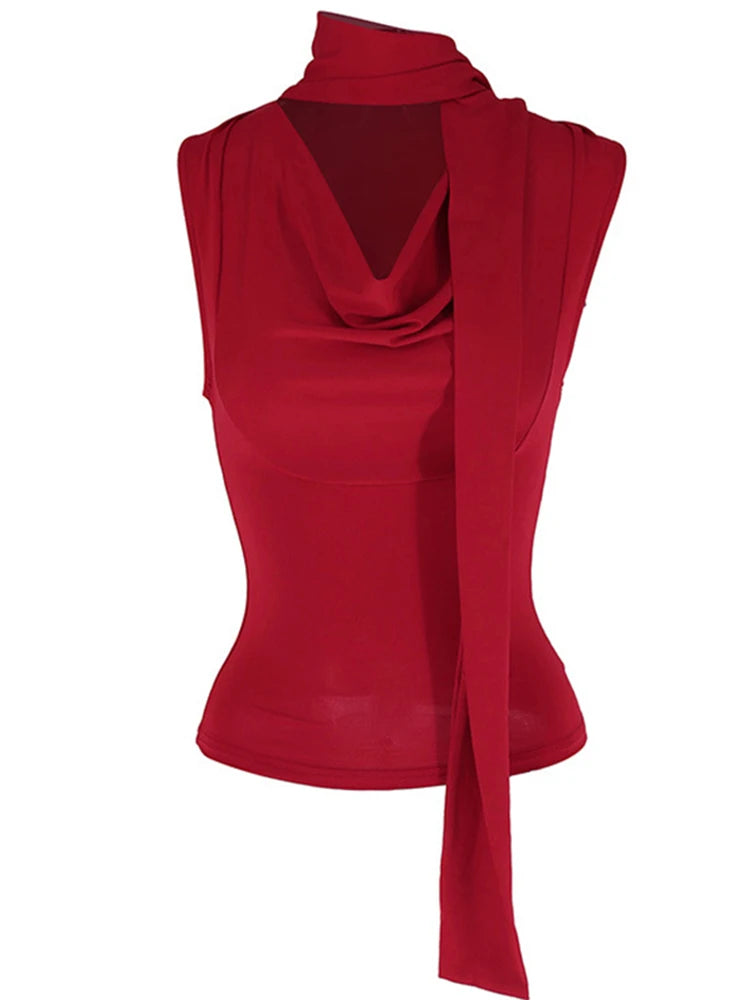 Womens Sexy Sleeveless V-Neck Tank